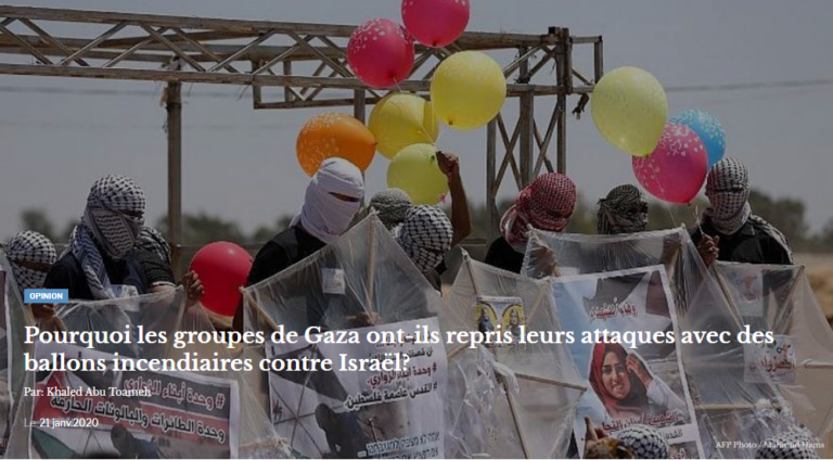 Pourquoi les groupes de Gaza ont-ils repris leurs attaques avec des ballons incendiaires contre Israël?