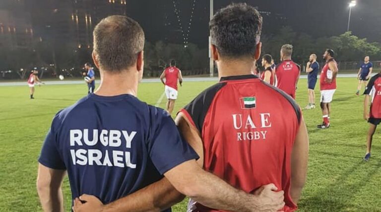 Israël et les Émirats arabes unis s’affrontent au rugby dans ce qui est probablement le tout premier match sportif amical entre les 2 pays