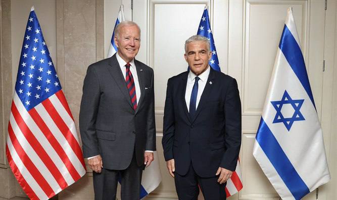 Lapid a utilisé la guerre en Ukraine comme argument pour convaincre Biden