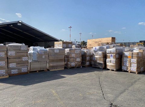 60 tonnes de matériel humanitaire et de médicaments ont été envoyées en Turquie